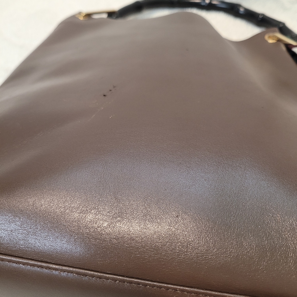 💙Vintage 💙Gucci💙Tom Ford 💙Bamboo Handle ShoulderTote Bag and pouchette💙 - Picture 9 of 12